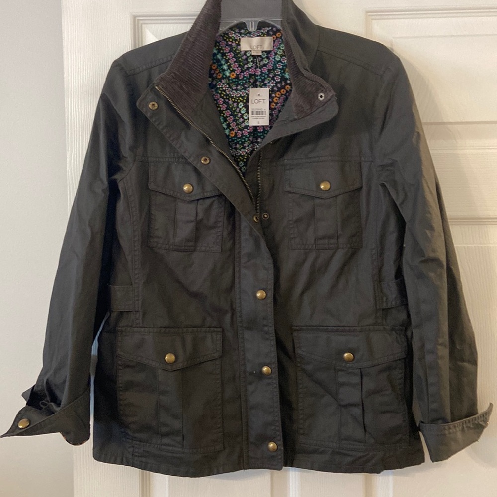 LOFT Women’s Jacket size S brand new with tag color see photos like dark green